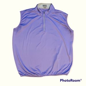 Purple Golf Vest with Quarter Zip